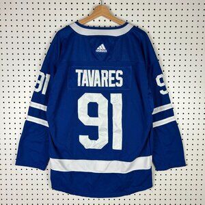 John Tavares Toronto Maple Leafs Jersey Size 52 adidas Blue Stitched #91 Fight